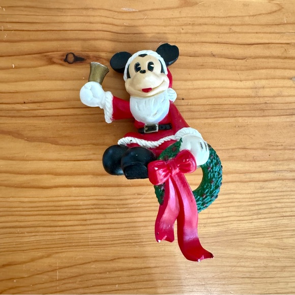 Vintage 90s Disney Mickey Mouse Christmas Stocking Holder 1996 - Picture 1 of 7